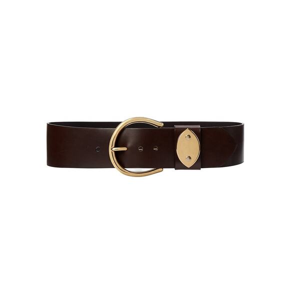 Ralph Lauren Brown Leather Collection Vachetta Leather Belt  display picture 1